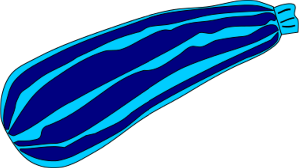 600x337 Zucchini Vector Clip Art 3