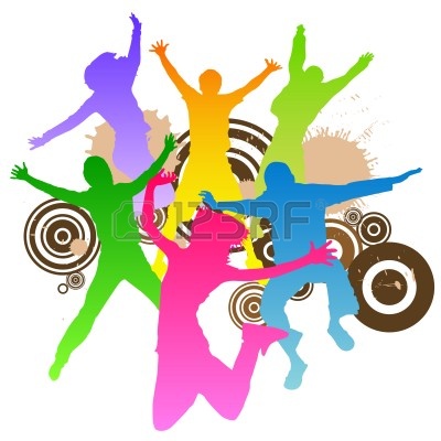 400x400 Group Zumba Clipart