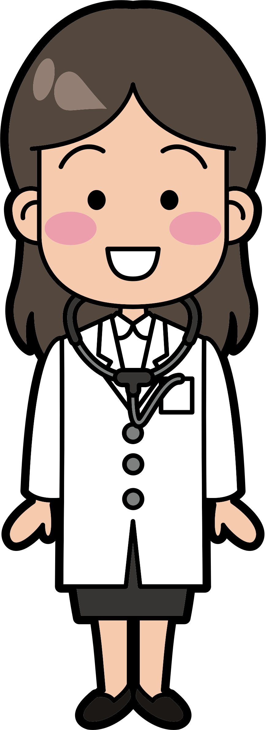 A public domain image female doctor clipart